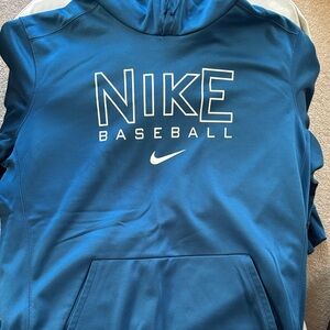 Nike Baseball Hoodie in Blue and White